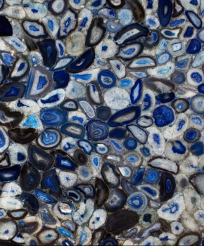 AGATE BLUE FLOWER