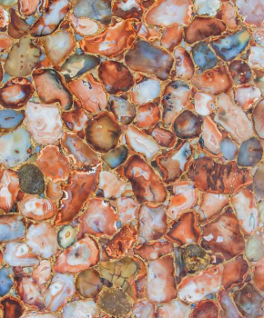 AGATE CEZANNE WITH GOLD INLAY