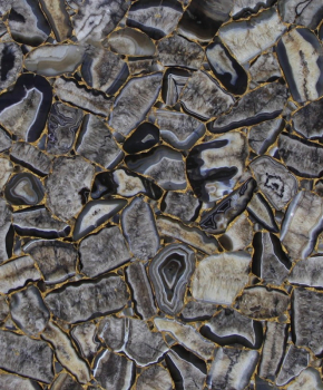 AGATE PHEONIX WITH GOLD INLAY