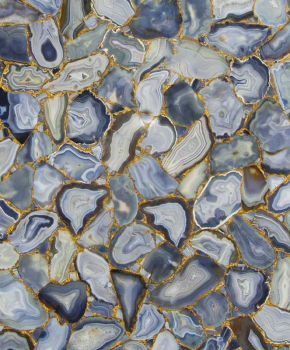 AGATE RUBANE WITH GOLD INLAY