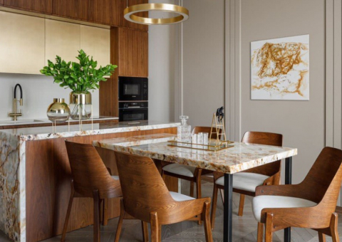 Эмоциональный бразильский кварцит Golden Island