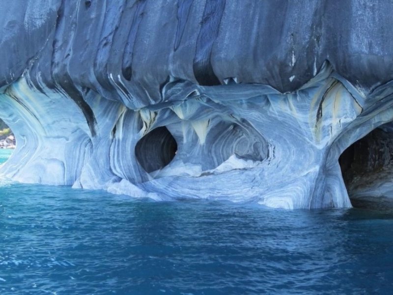 Мраморные пещеры Чили