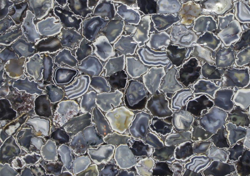 AGATE GREY NATURAL CRUST